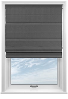 Lucerne Faux Silk, Silver - Roman Blind